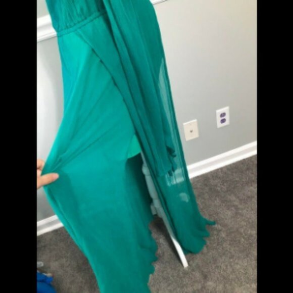 NWT BCBGMaxazria Shelby Silk Crepe Gown Silk Dress Sz XXS - Picture 7 of 8